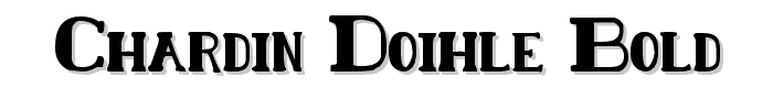 Chardin Doihle Bold font
